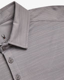 Men's Short Sleeve Jacquard Polo - Pewter