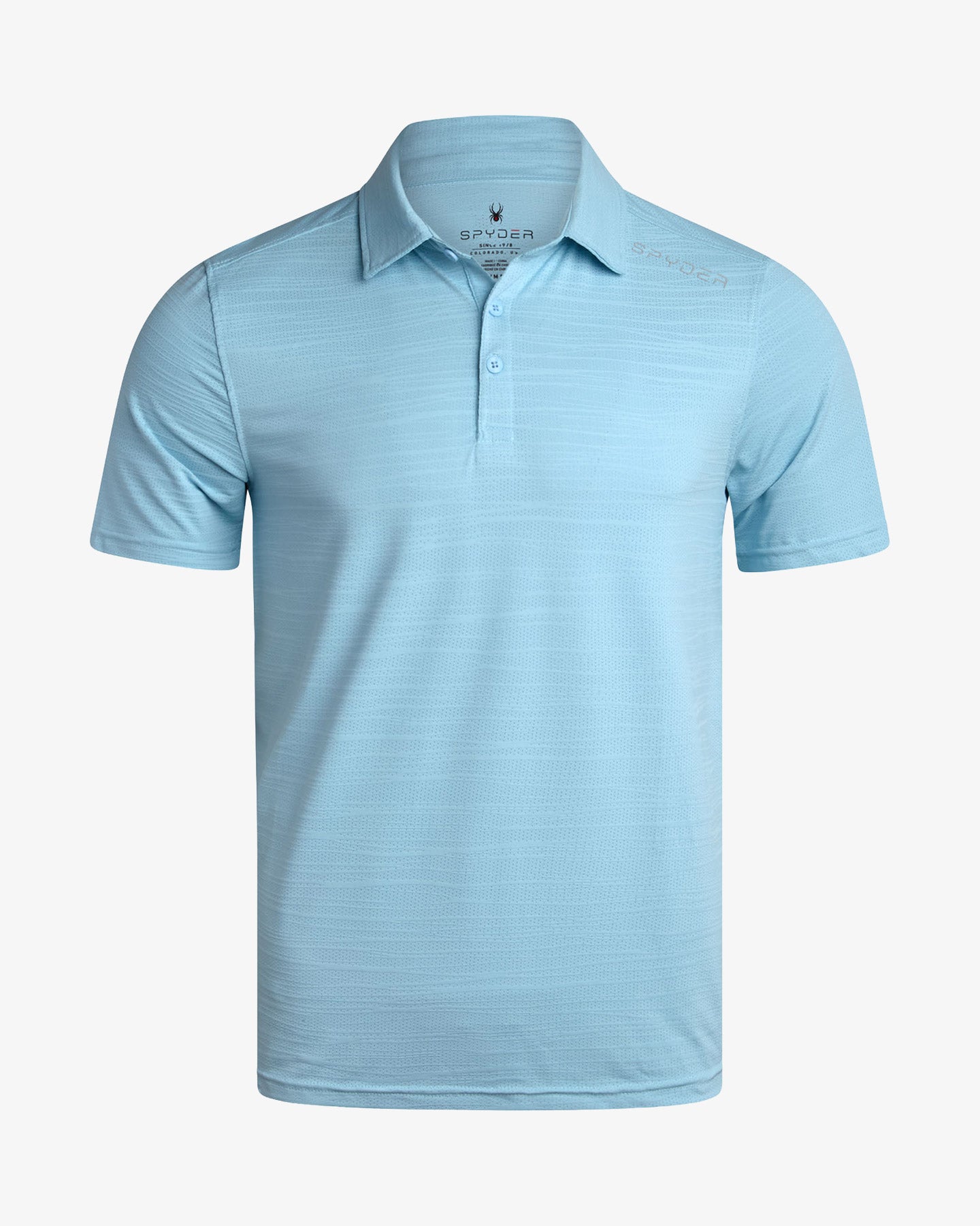 Men's Short Sleeve Jacquard Polo - Pewter – Spyder