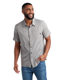 Mens Short Sleeve Mini Stripe - Grey