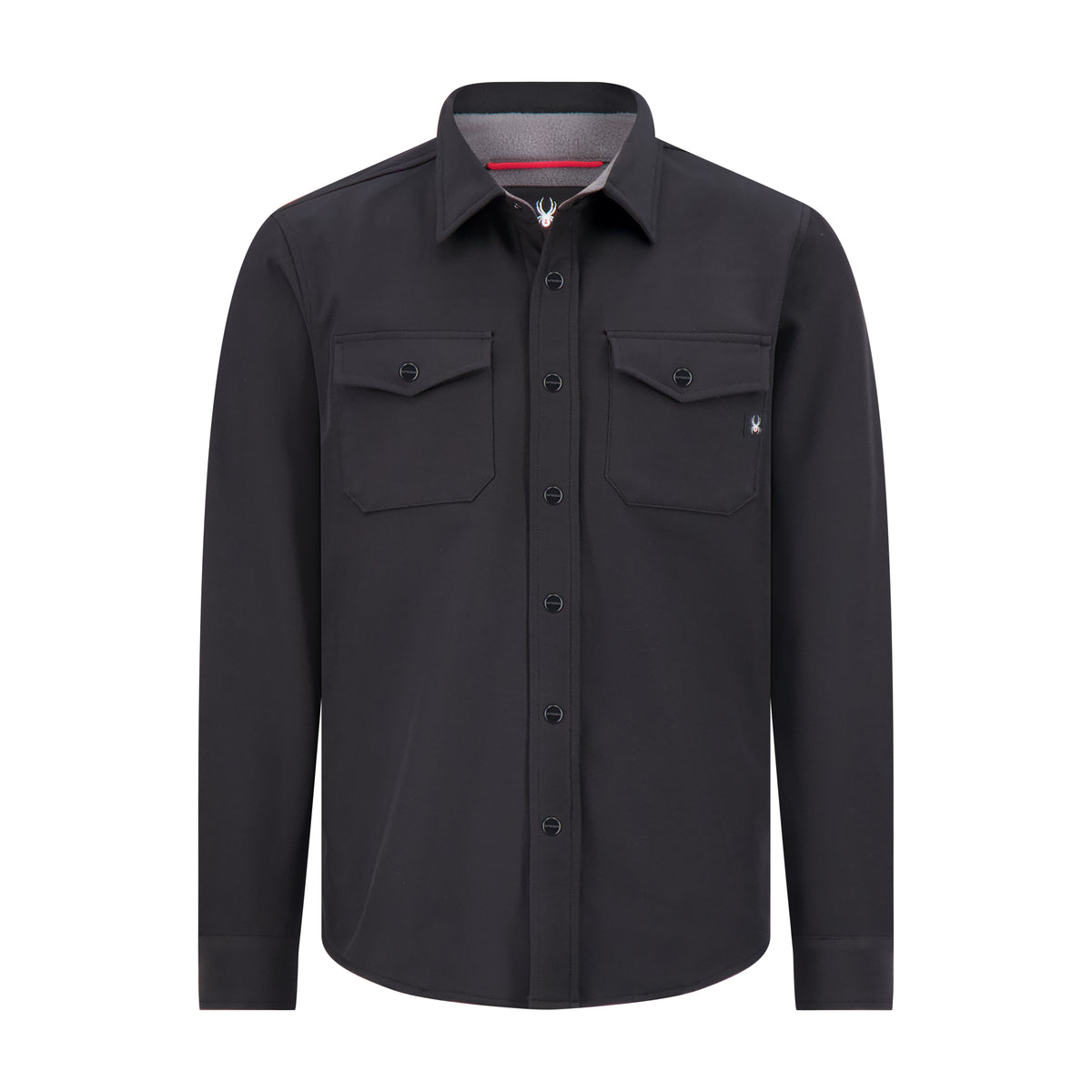Men's Bonded Shirt Jacket - Black