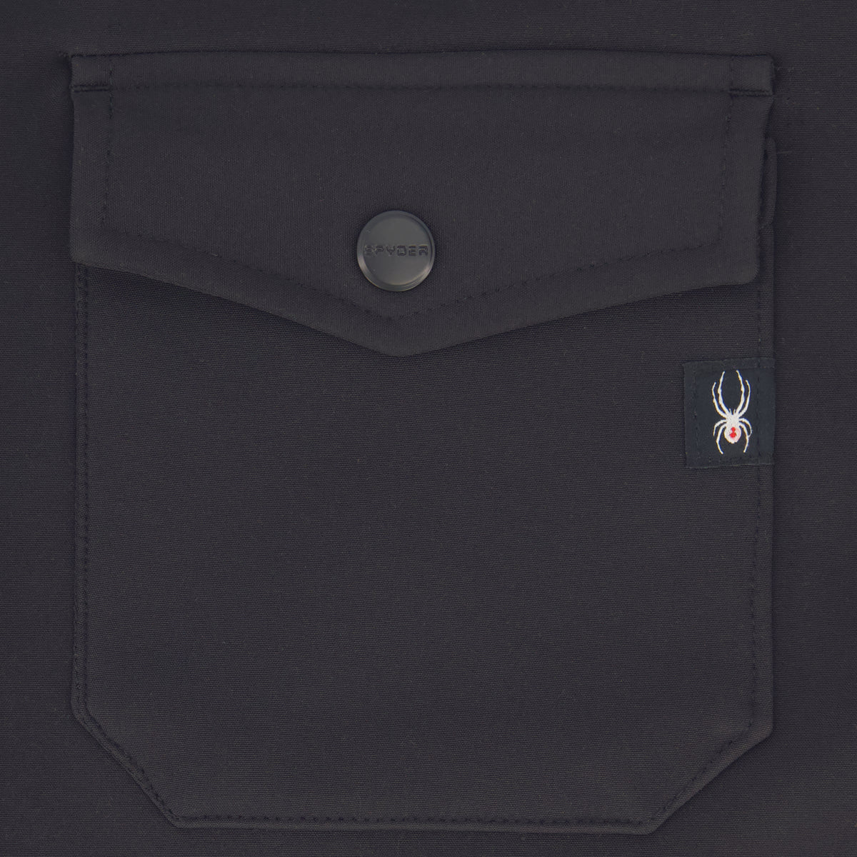 Men's Bonded Shirt Jacket - Black