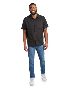 Mens Short Sleeve Ripstop - Black