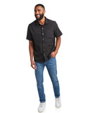 Mens Short Sleeve Ripstop - Black