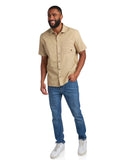 Mens Short Sleeve Ripstop - Khaki