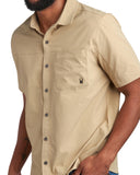 Mens Short Sleeve Ripstop - Khaki