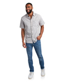 Mens Short Sleeve Ripstop - Pewter