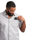 Mens Short Sleeve Ripstop - Pewter