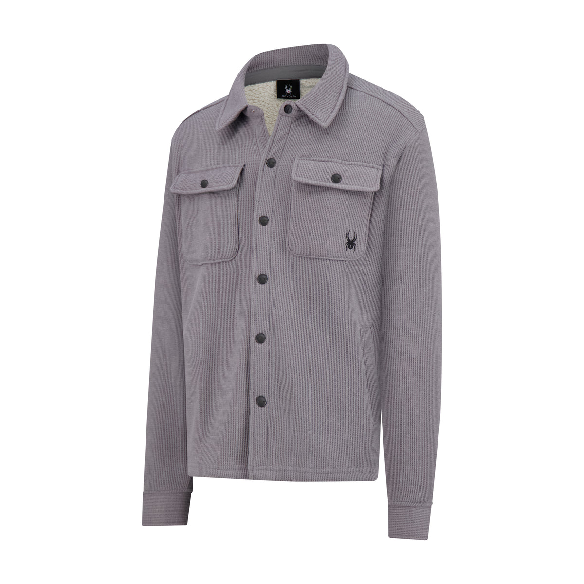 Men's Sherpa Shacket - Smoke Grey