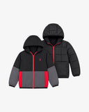 Boys' Reversible Puffer - Black