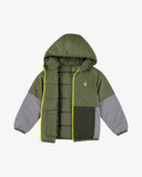 Boys' Reversible Puffer - Dusty Green