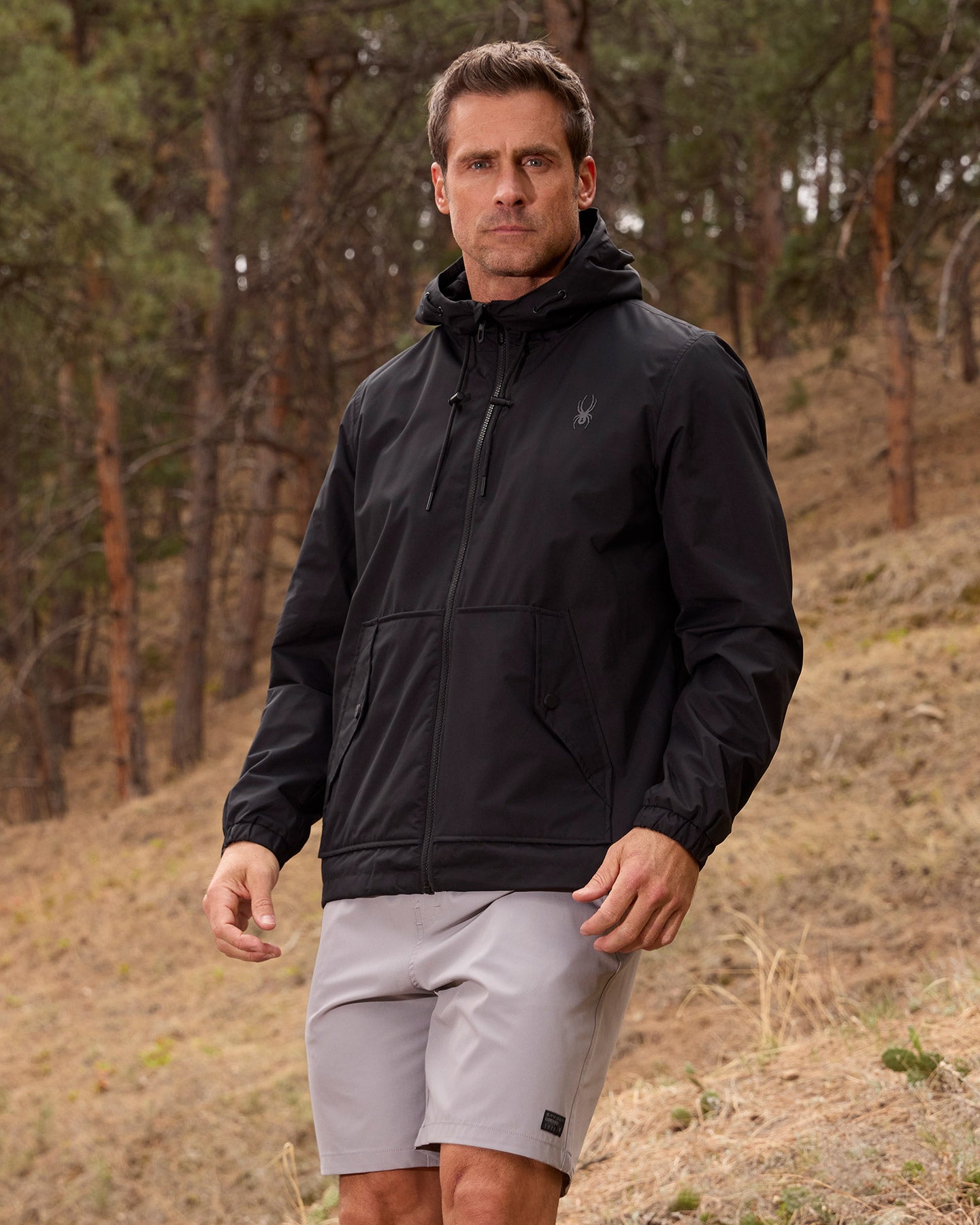 Men's Gale Windbreaker - Black – Spyder