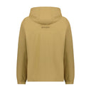 Beige jacket with hood on a white background