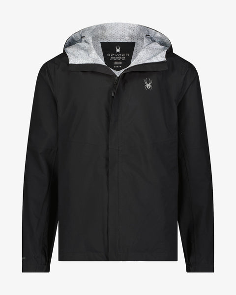 Men's Cloudy Day Rain Jacket - Black – Spyder