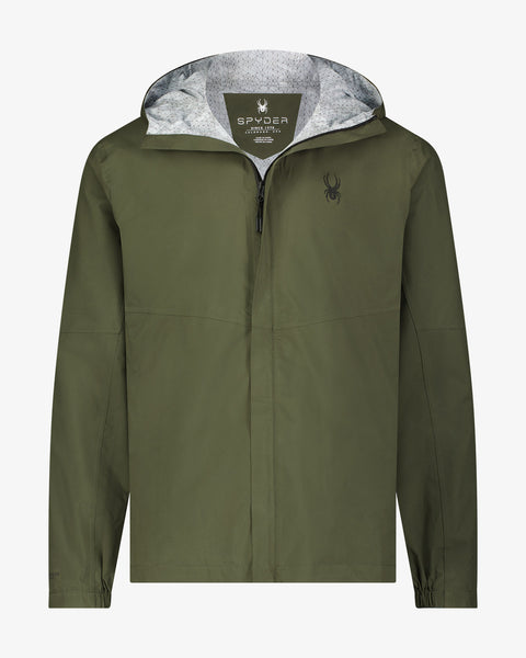 Men's Cloudy Day Rain Jacket - Olive – Spyder