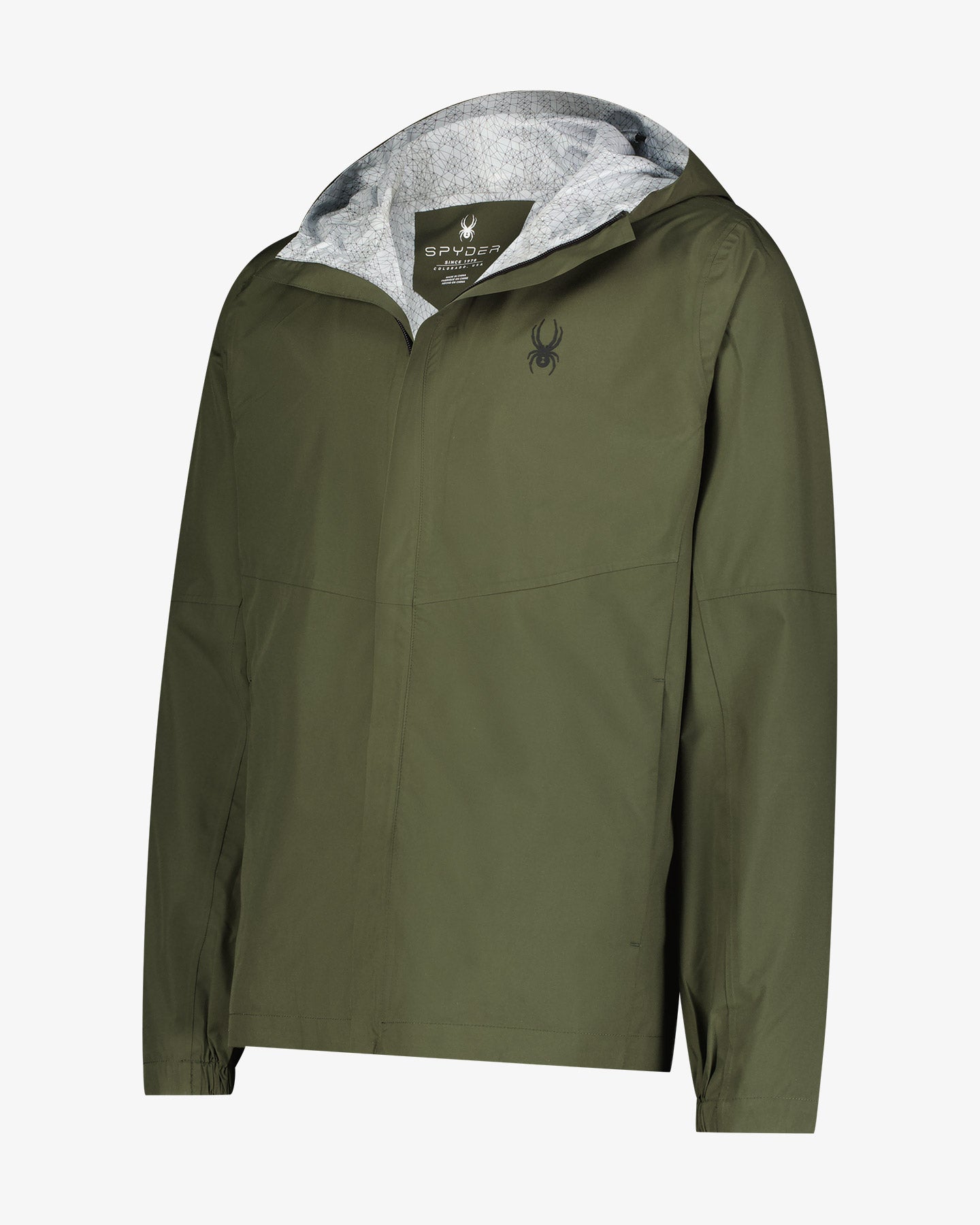 Men's Cloudy Day Rain Jacket - Olive – Spyder