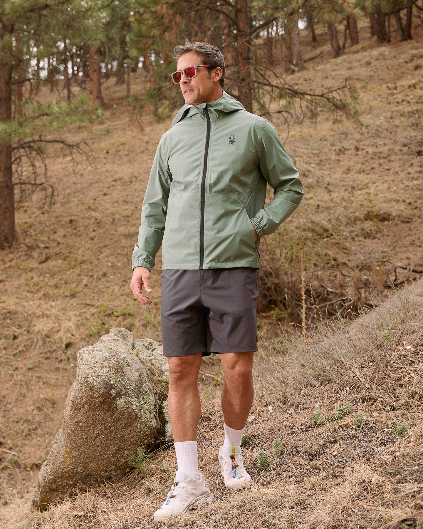 Men's Spring Showers Jacket - Spruce Green