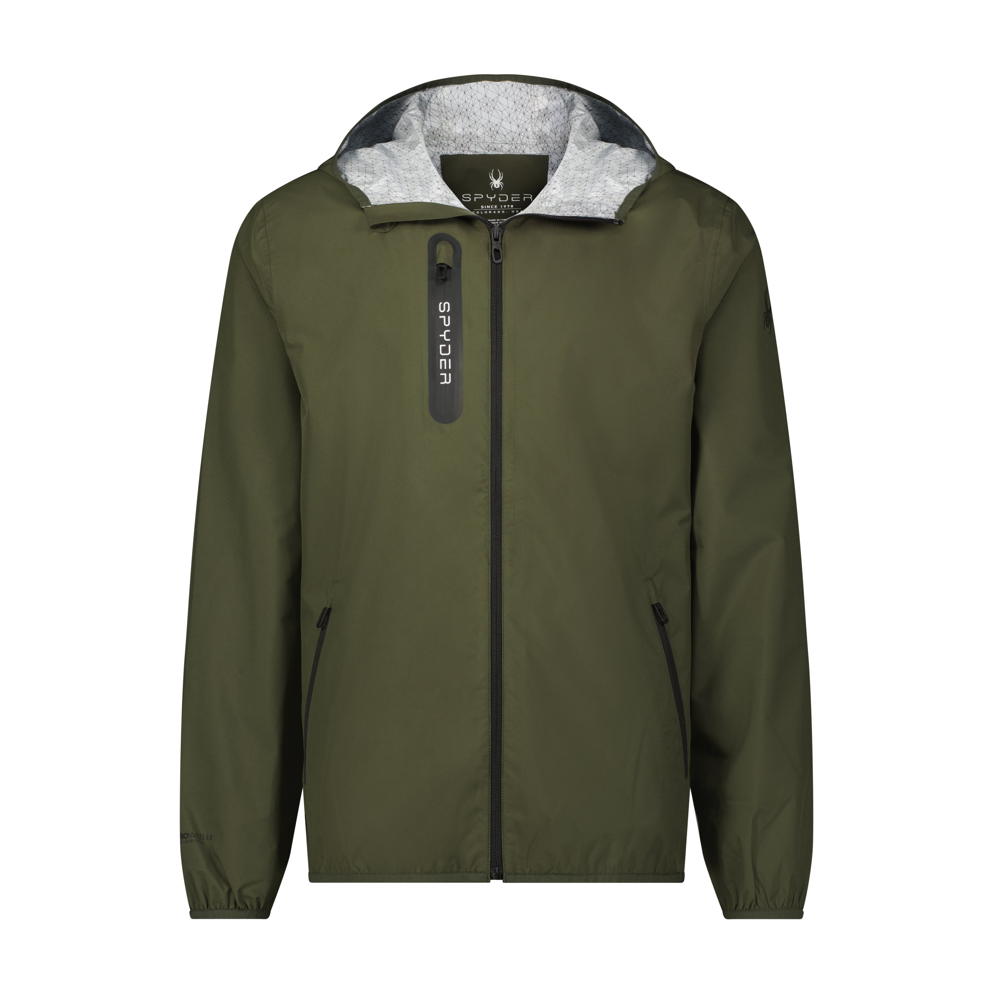 Men's Mountain Mist Rain Jacket - Olive – Spyder