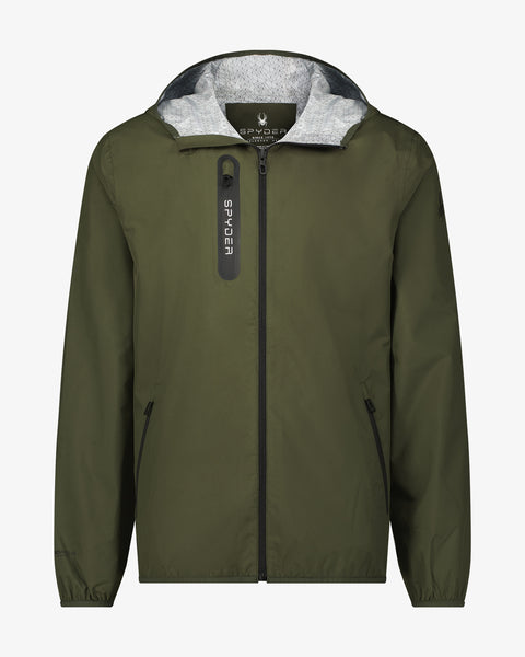 Men's Mountain Mist Rain Jacket - Olive – Spyder