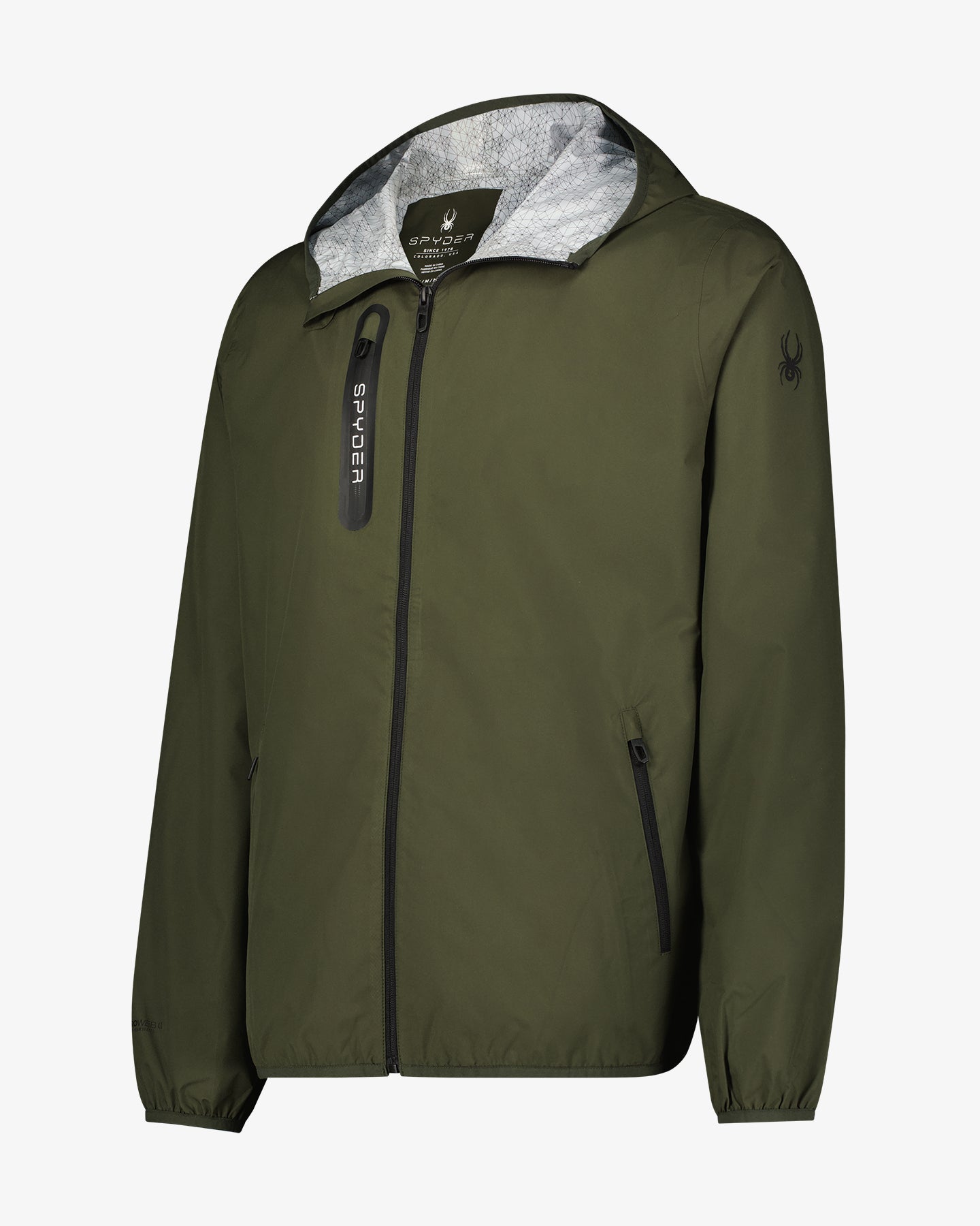 Men's Mountain Mist Rain Jacket - Olive – Spyder