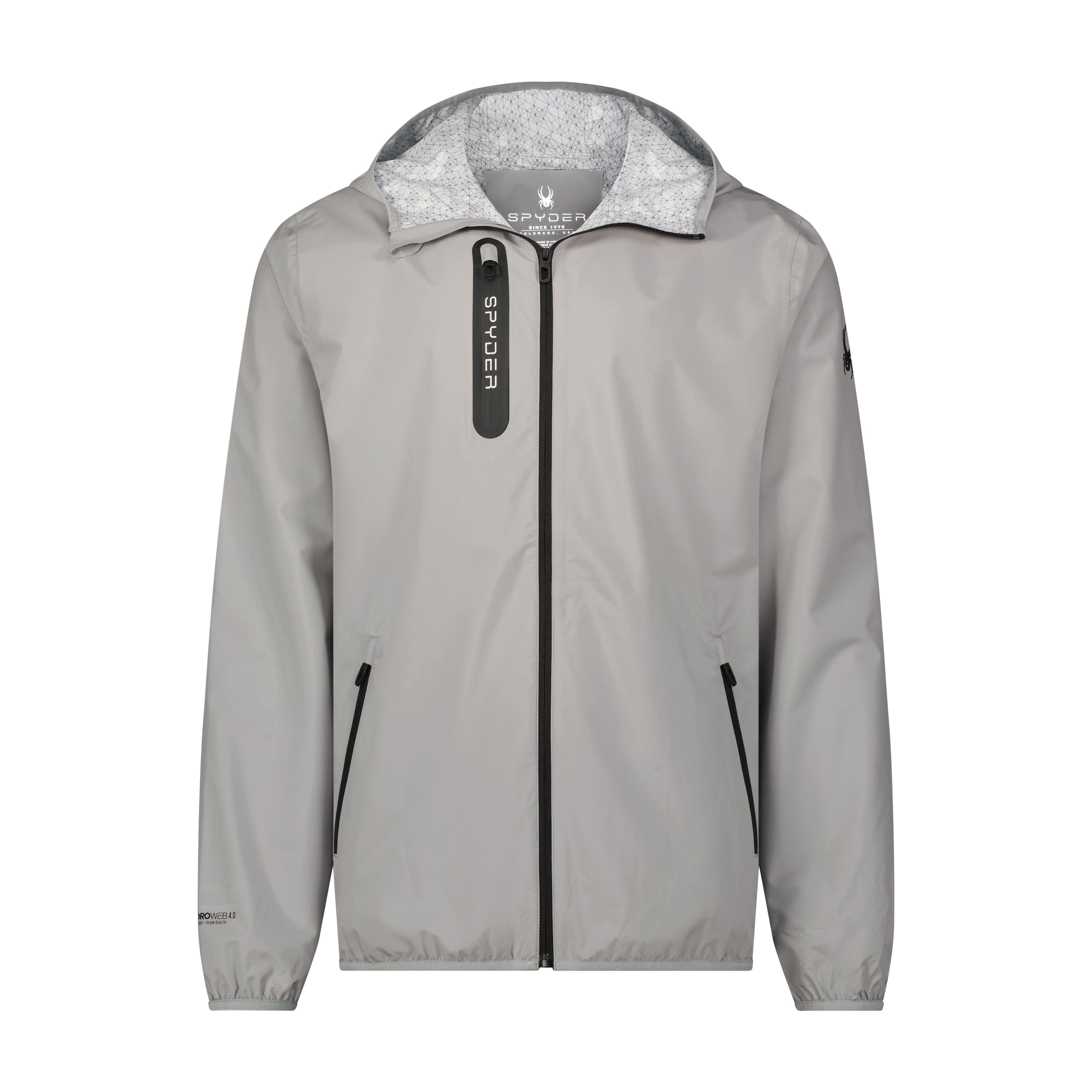 Men's Mountain Mist Rain Jacket - Pewter – Spyder