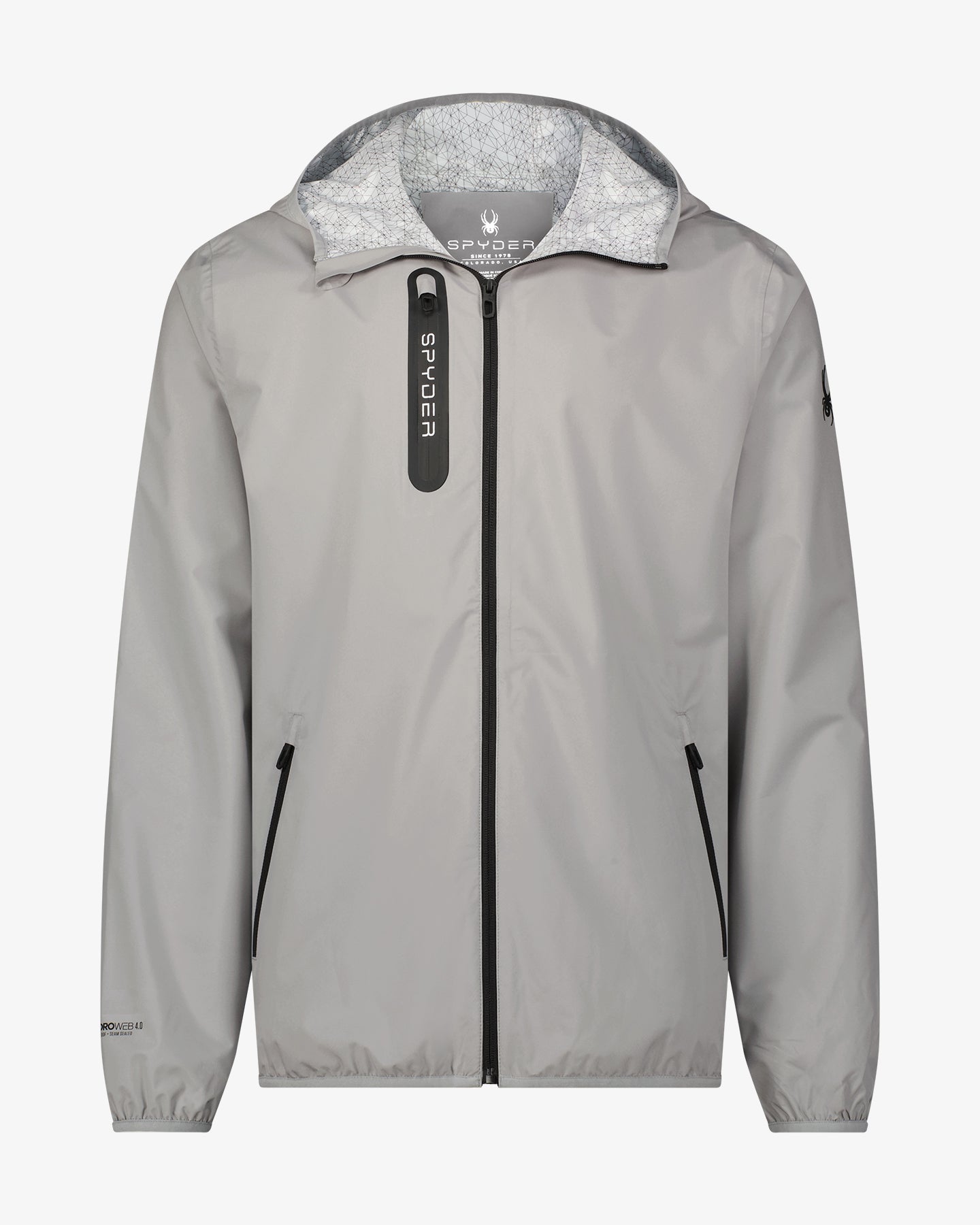 Men's Mountain Mist Rain Jacket - Pewter – Spyder