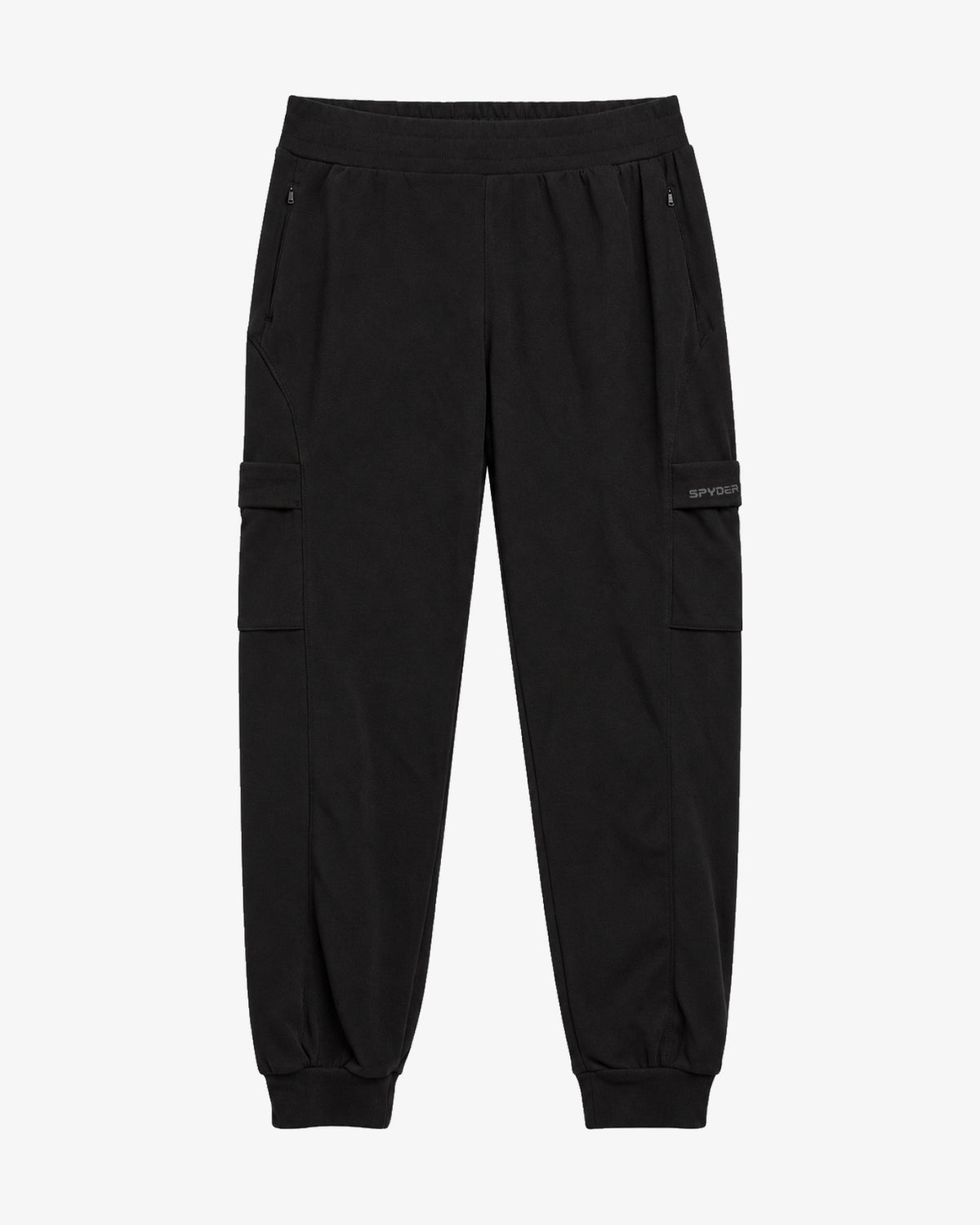 Women's Cashmere Cargo Jogger - Black