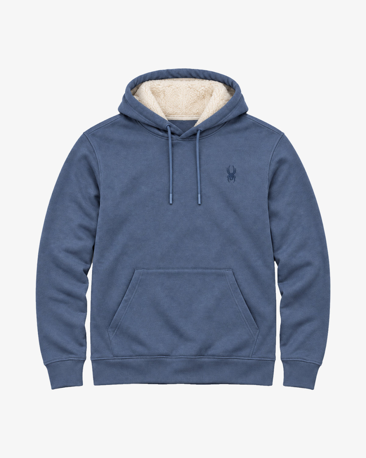 Men's Pullover Sherpa Hoodie - Blue