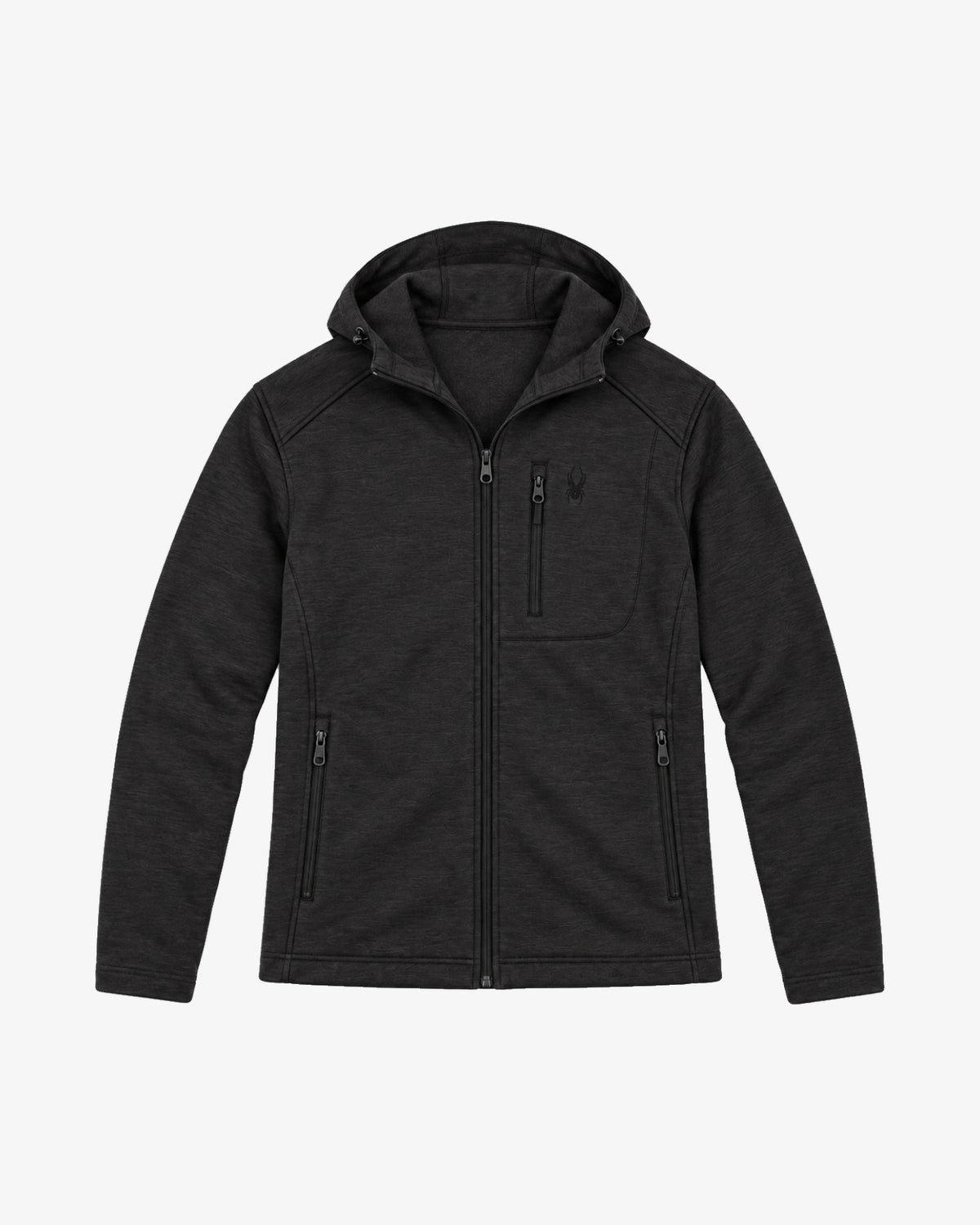 Men's Polar Fleece Zip Hoodie - Black