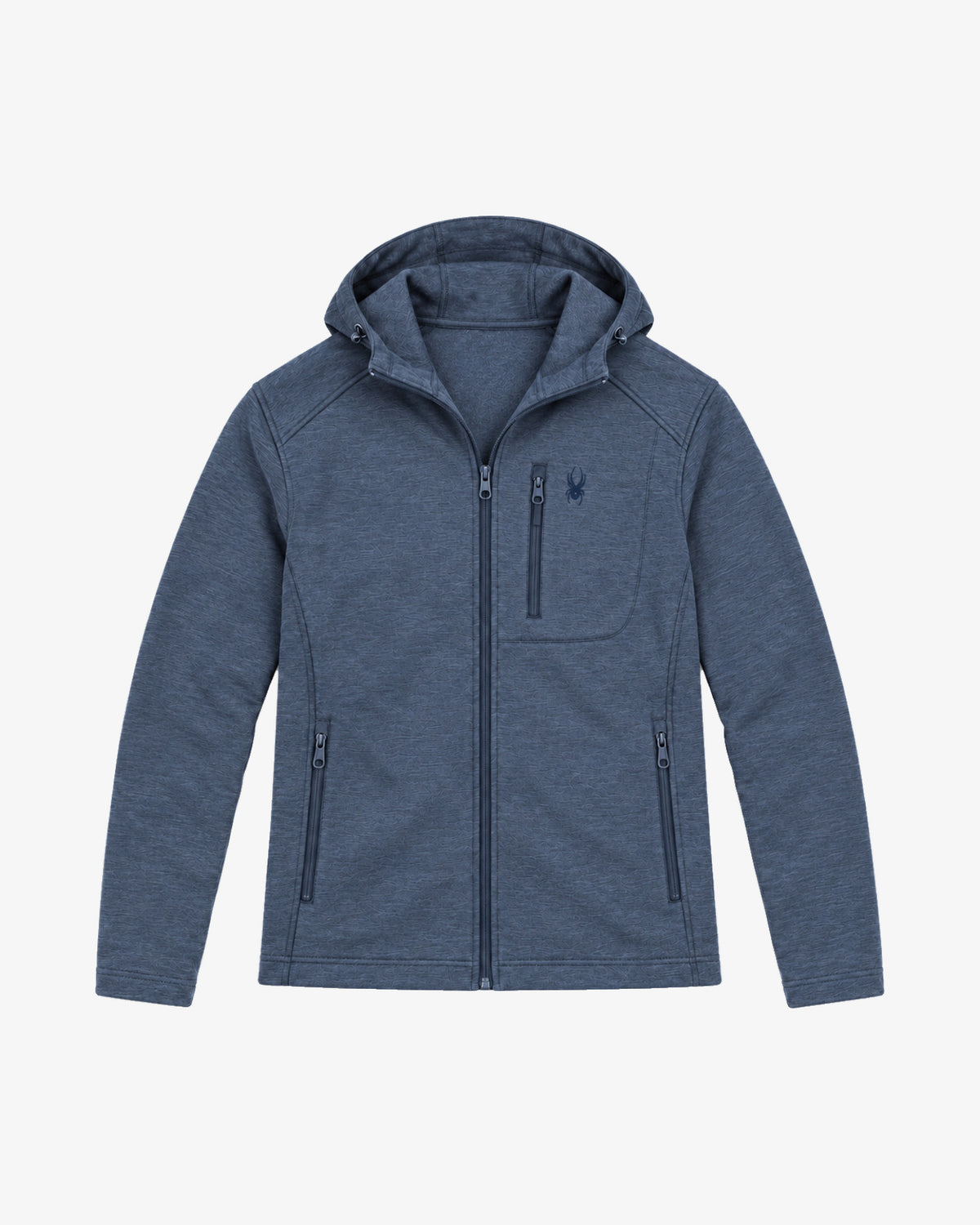 Men's Polar Fleece Zip Hoodie - Blue