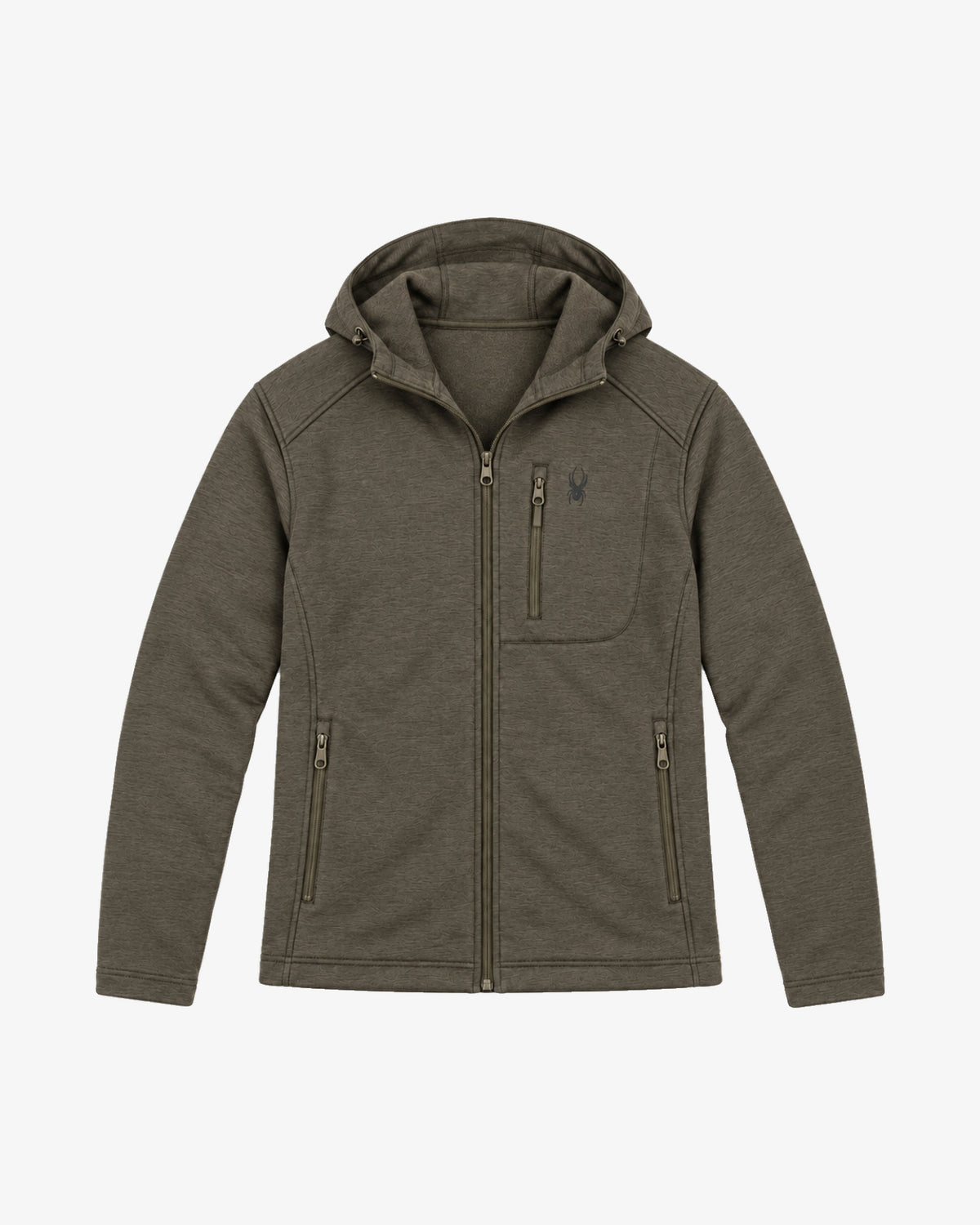Men's Polar Fleece Zip Hoodie - Military