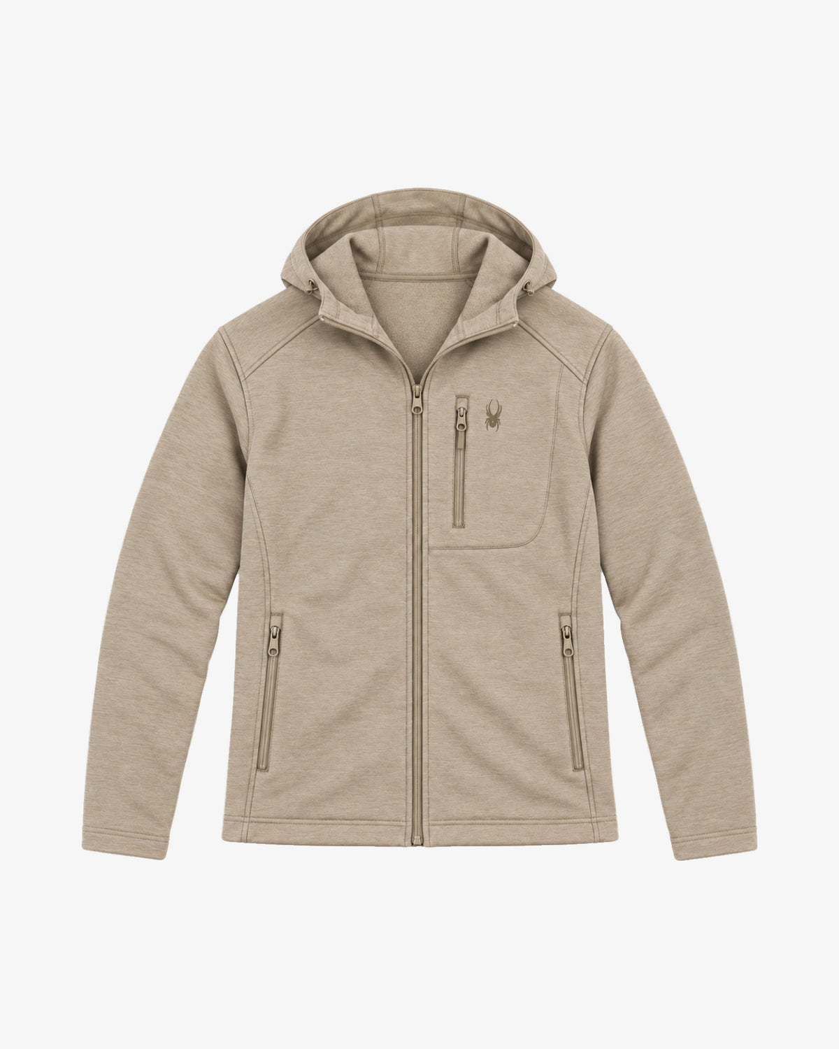 Men's Polar Fleece Zip Hoodie - Stone