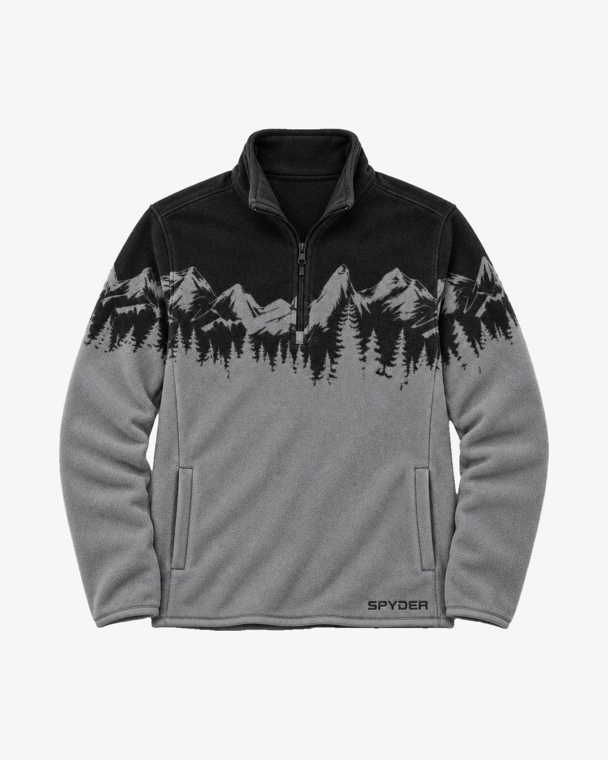 Men's Print Sherpa Quarter-Zip