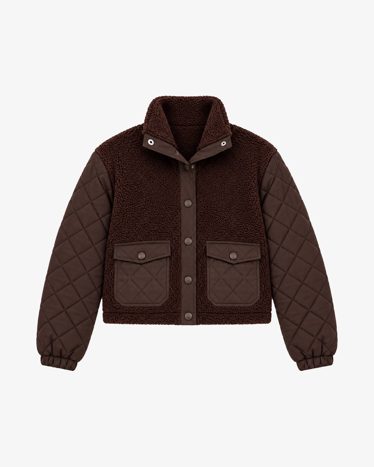Women's Sherpa Front Jacket - Dark Brown