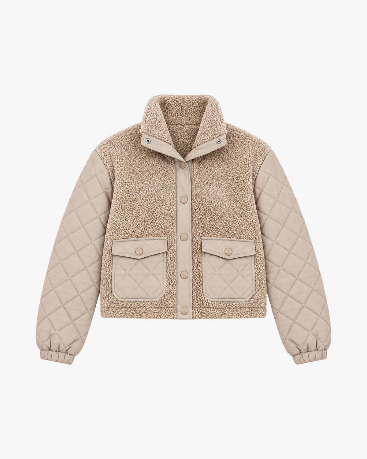 Women's Sherpa Front Jacket - Sand