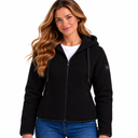 Women's Chenille Sherpa Hoodie - Black
