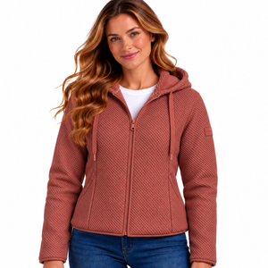 Women's Chenille Sherpa Hoodie - Clay
