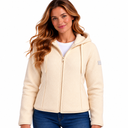 Women's Chenille Sherpa Hoodie - Cream