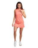 Womens Quarter Zip - Peach Bud