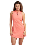 Womens Quarter Zip - Peach Bud