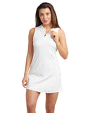 Womens Quarter Zip - White