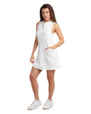 Womens Quarter Zip - White