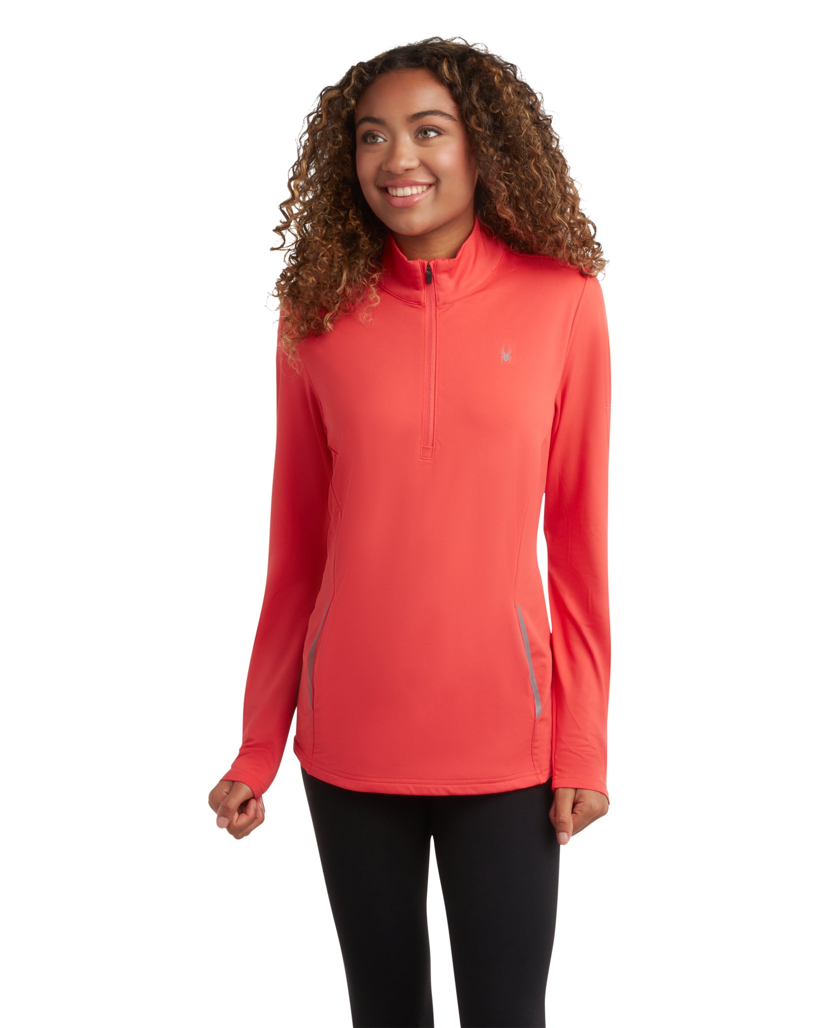 Womens Performance Quarter Zip - Cayenne – Spyder