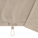 Womens Cowl Neck Fleece - Sand