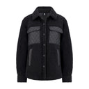 Womens Sherpa Shacket - Black