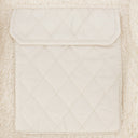 Womens Sherpa Shacket - Cream