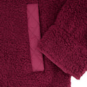 Womens Sherpa Shacket - Wine