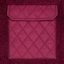 Womens Sherpa Shacket - Wine