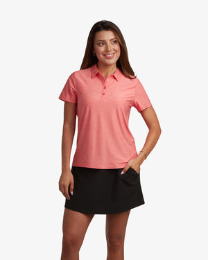 Women's Weekender Polo - Peach Bud