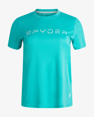 Women's Spyder Short Sleeve - Aquamarine