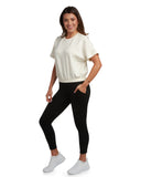 Womens Harmony Boxy Tee - Pearl